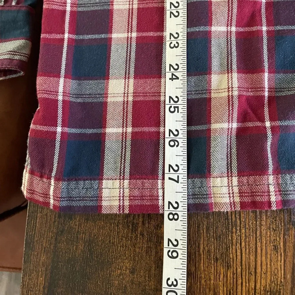 Wrangler All Terrain Gear Red Plaid Button Down shirt - Picture 10 of 16